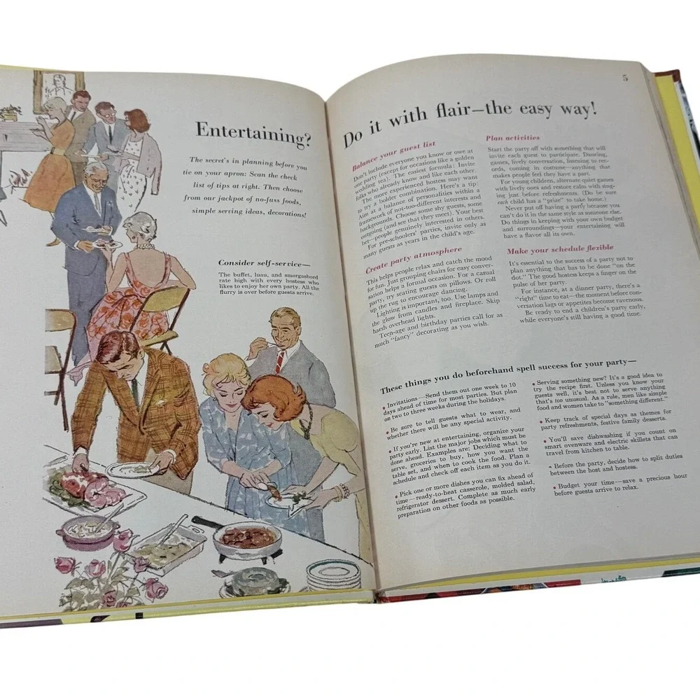 VTG Better Homes & Gardens Holiday Cook Book 1959 Special Occasions 345‎ Recipes